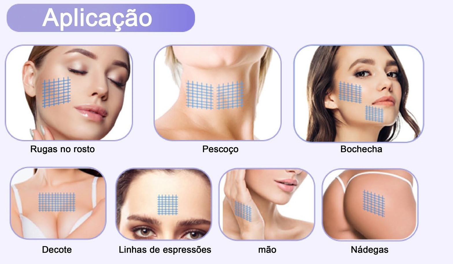 locais de aplicação